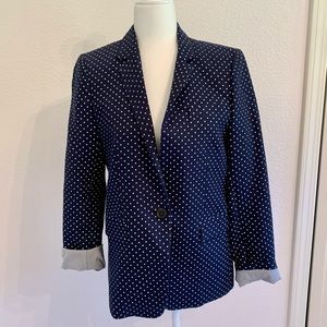 J. Crew polka dot blazer